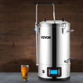 Pubbin Grubbin All In One Electric Brewing System, For Easy Home Brewing Of Your Favorite Beers Brewed To Order. 9.2 Gal Brewing Pot, Pump, Mash Boil Device Panel, Auto/Manual Mode 100-1800W Power 25-100℃ Temp 1-180 Min Timer Recipe Memory.
